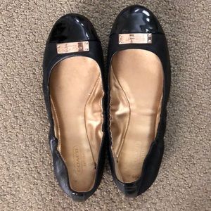 Black coach flats
